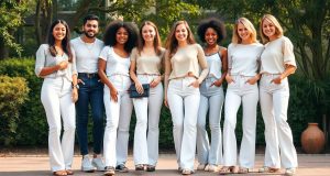 Découvrez nos conseils pour choisir le jean blanc parfait : taille haute, mom, droit ou large Découvrez nos conseils pour choisir le jean blanc parfait : taille haute, mom, droit ou large